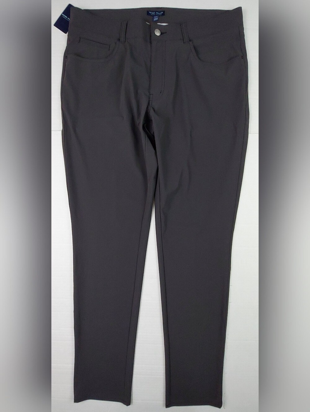Peter Millar Crown Crafted Bingham Pants Mens Size 36x34 Carbon Black NWT